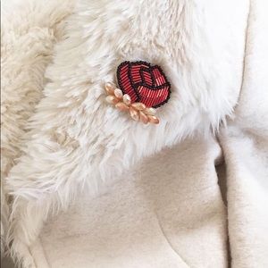 Handmade beaded brooch